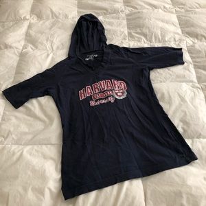 Navy HARVARD hooded tee
